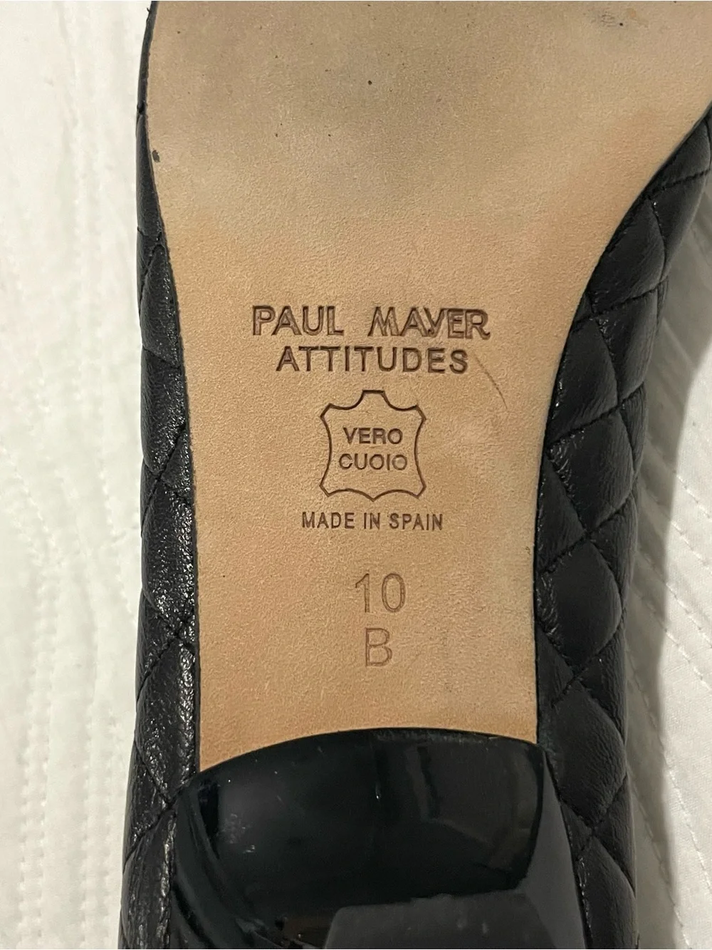 Paul Mayer Attitude Patent Leather Kitten Heel Pumps